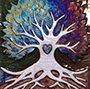 Tree of life with heart on trunk